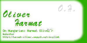 oliver harmat business card